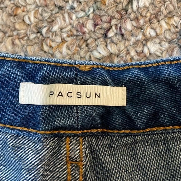 Womens New PacSun Mom Jeans Dark Denim - Picture 4 of 6